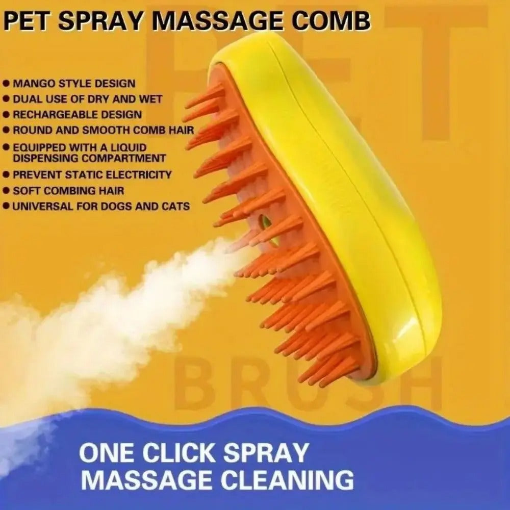 Cat,Dog Steam Brush Electric Sprayer for Massage